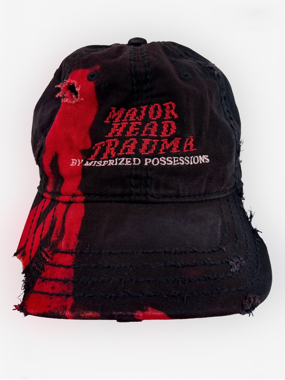 MISPRIZED POSSESSIONS Major Head Trauma Hat Black One Size